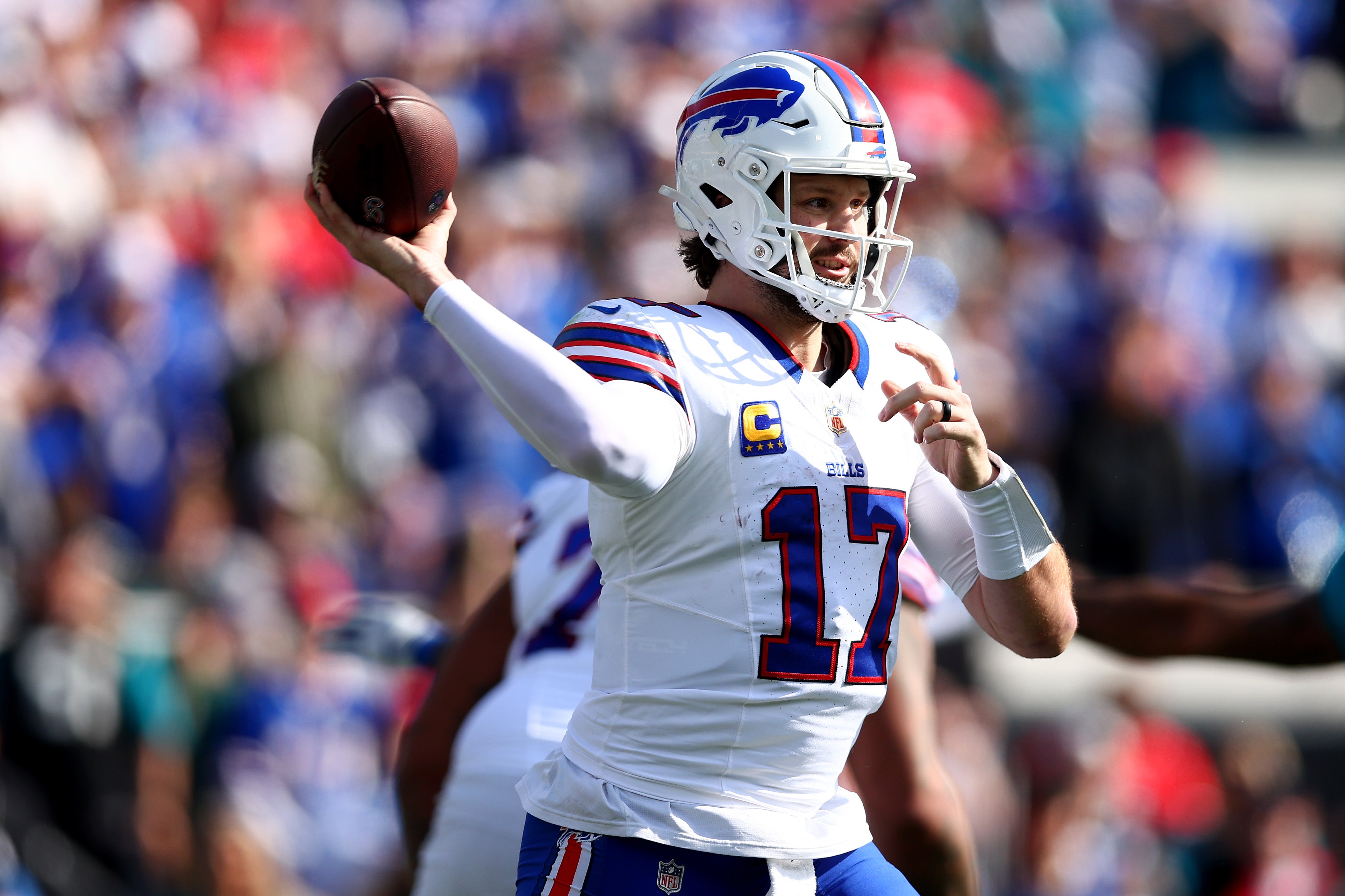 <p>Right before the last few drives of the game, quarterback Josh Allen told his teammates, ‘I love you all. I got you; you got me’</p>