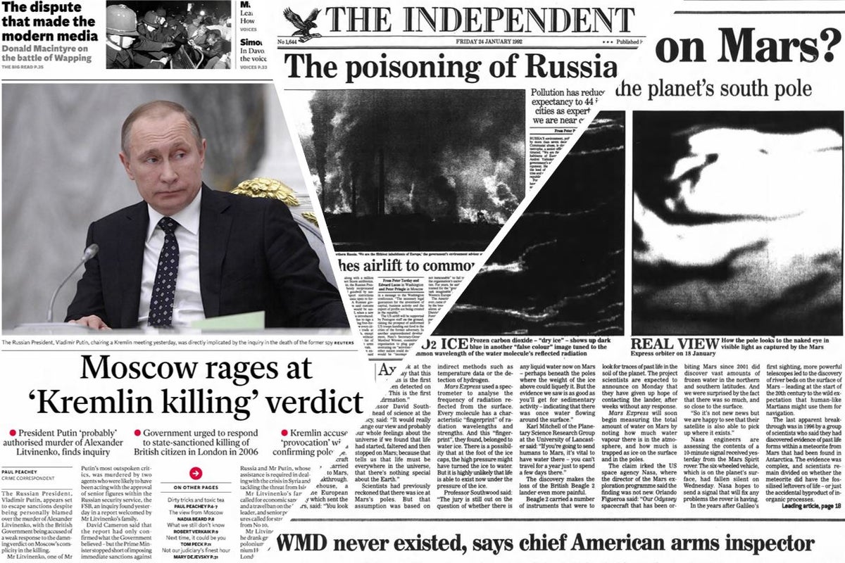 This Week in History: From poisoned Russians to life on Mars? This Week in History: From poisoned Russians to life on Mars?