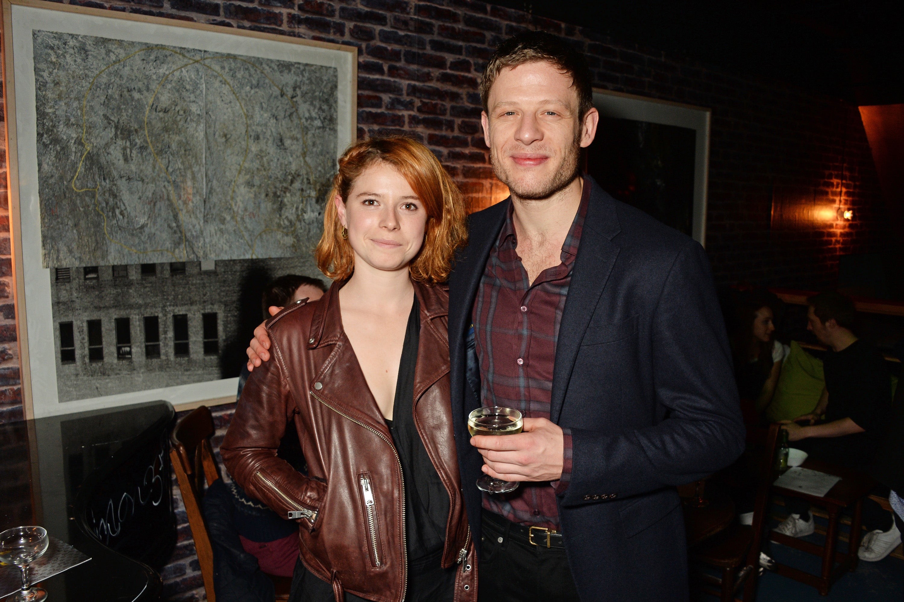 With ex-boyfriend James Norton