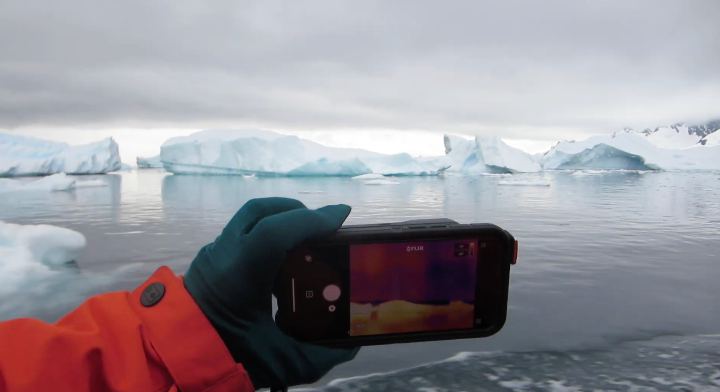 <p>Aurora Expedition guides will show guests how to use thermal imaging cameras to monitor polar ice caps</p>