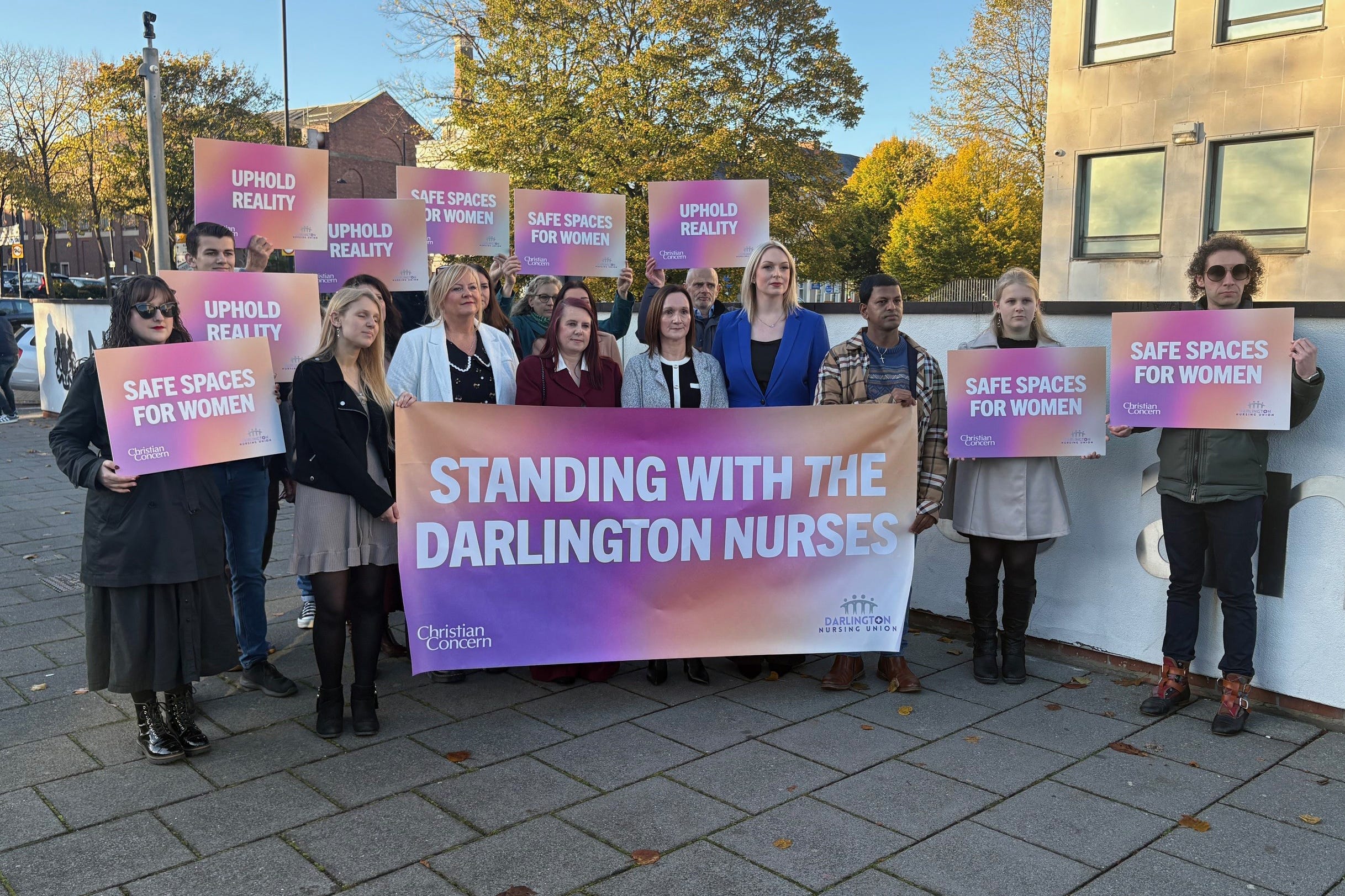 Nurses from Darlington Memorial Hospital (Tom Wilkinson/PA)