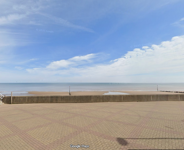 <p>A body has been discovered on the rocks along Withernsea beach</p>
