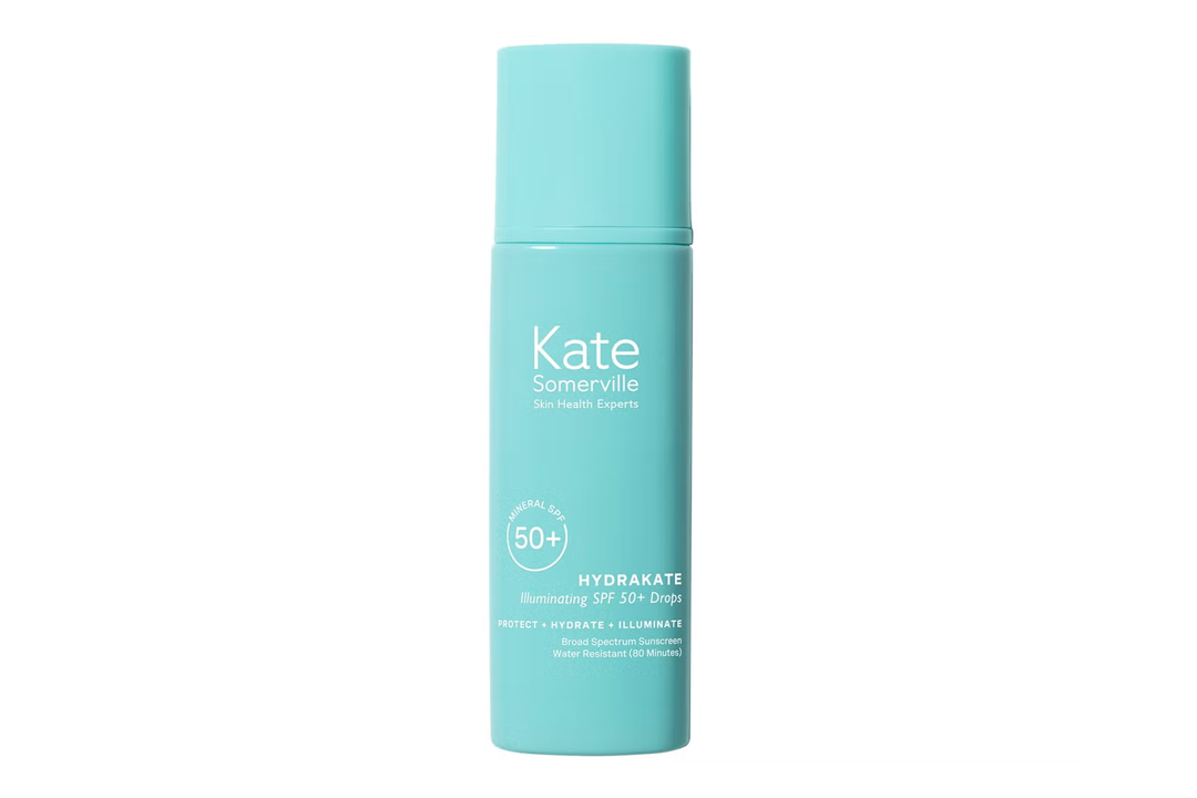 Best face sunscreen Indybest review Kate Somerville hydrakate illuminating SPF50 drops