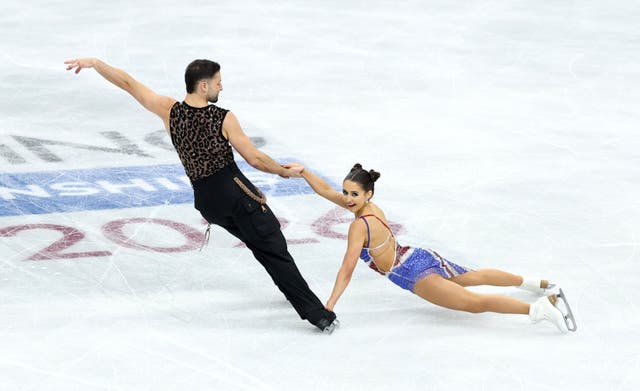 <p>Fear and Gibson produced a brilliant skate to the delight of the home crowd</p>