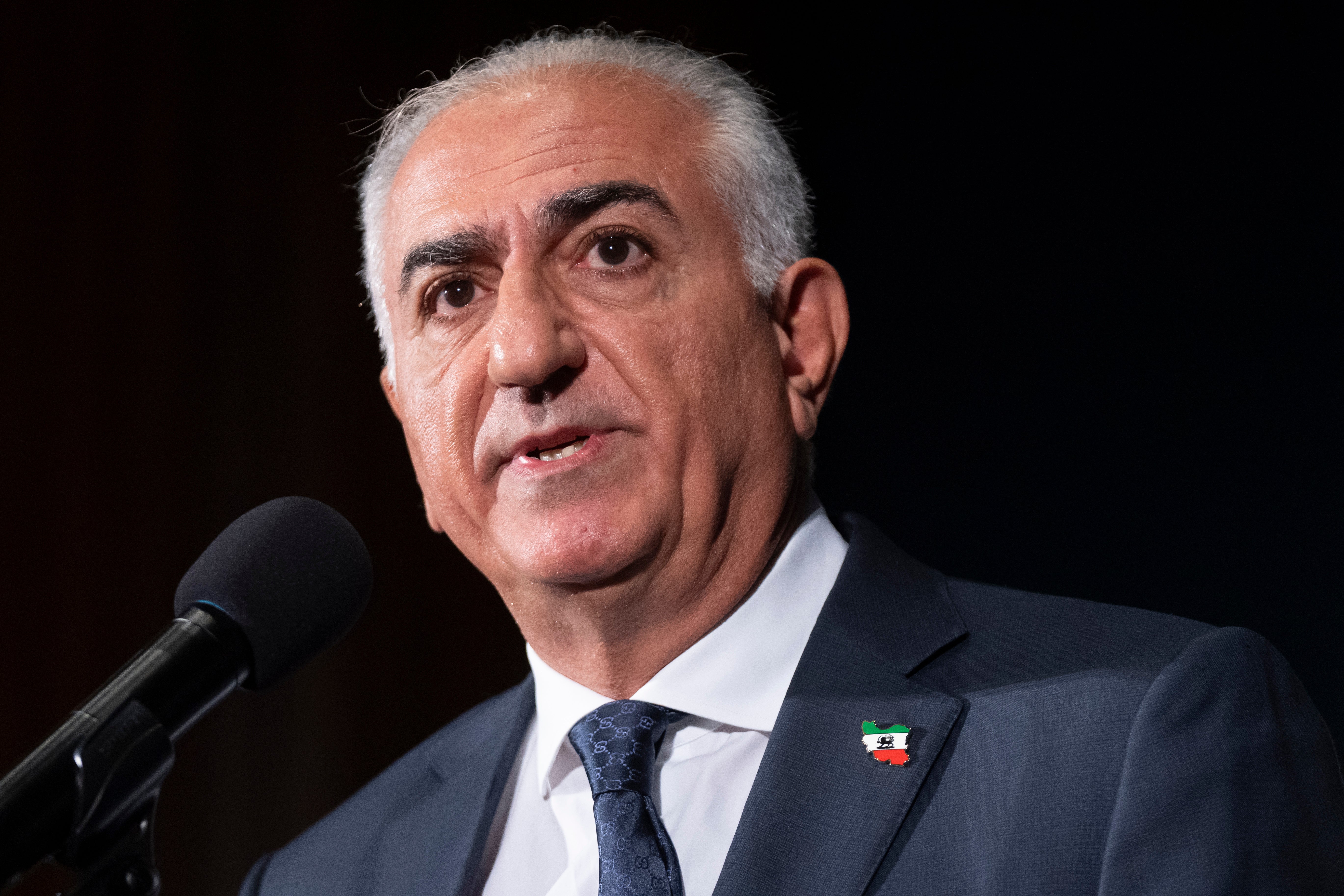Exiled Crown Prince Reza Pahlavi, the son of the former Shah who was toppled in 1979