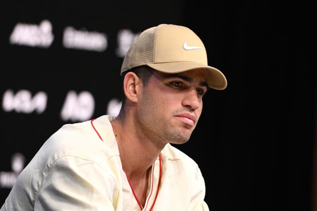 <p>Carlos Alcaraz is bidding to win his first Australian Open </p>