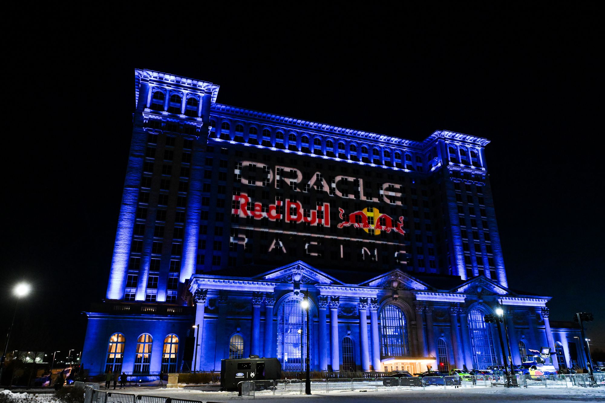 Red Bull launched their 2026 car at Michigan Central Station on Thursday
