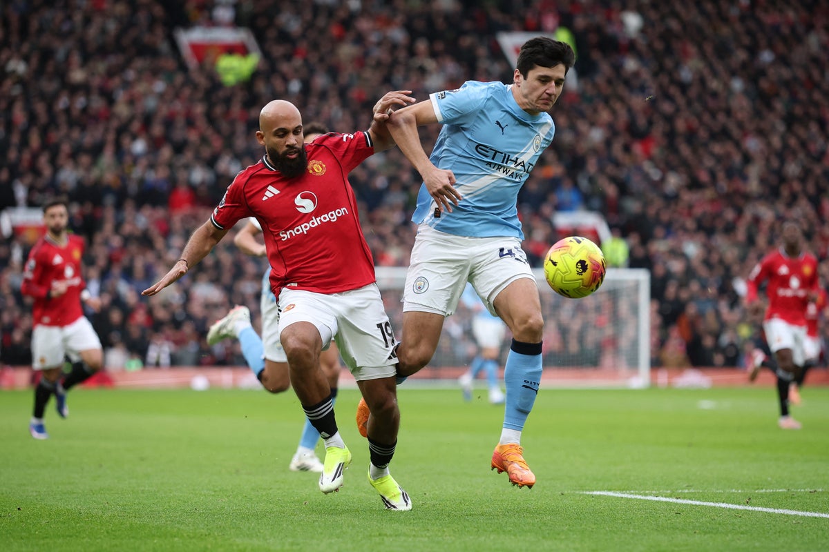 Man United vs Man City live: Maguire hits crossbar with early effort on derby recall