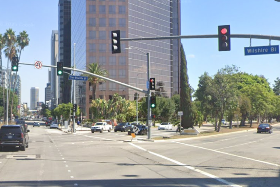 <p>Christopher Cornelius, 54, of San Bernardino, has been charged with murder after allegedly hitting and dragging a man with his car following a verbal altercation in Beverly Hills</p>