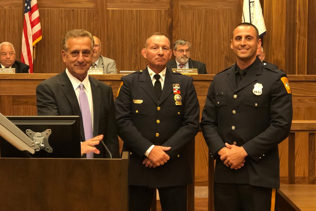 <p>Mayor Salvatore 'Sal' Bonaccorso (pictured left) is facing a lawsuit from the state of New Jersey alleging he and local police officials directed officers to keep Black people out of the township of Clark</p>