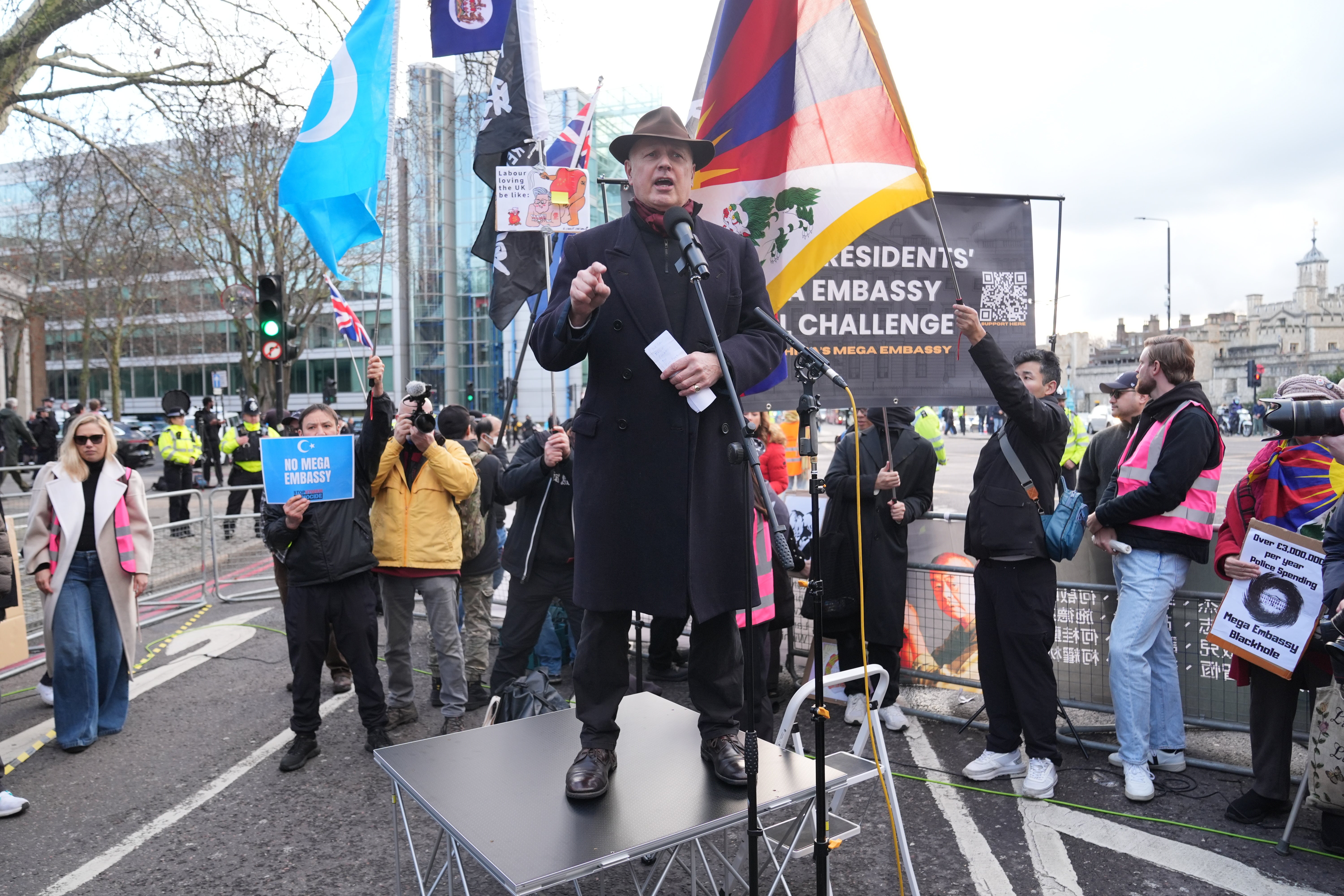 Conservative MP Sir Iain Duncan Smith was one of the speakers (Lucy North/PA)