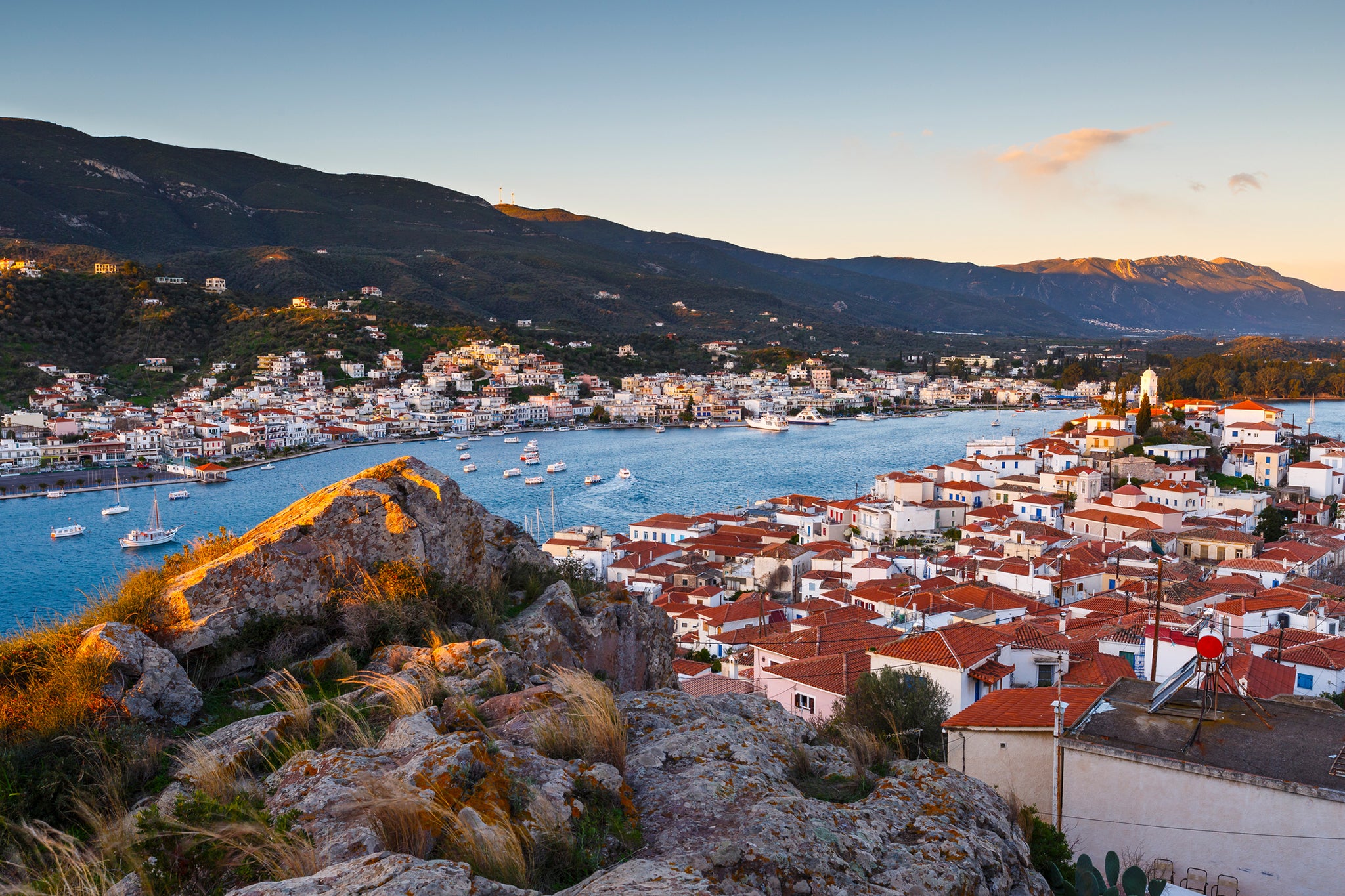 <p>All the usual joys of a Greek island can be found on Poros, which is a 75-minute hydrofoil ride from Piraeus, the port of Athens</p>