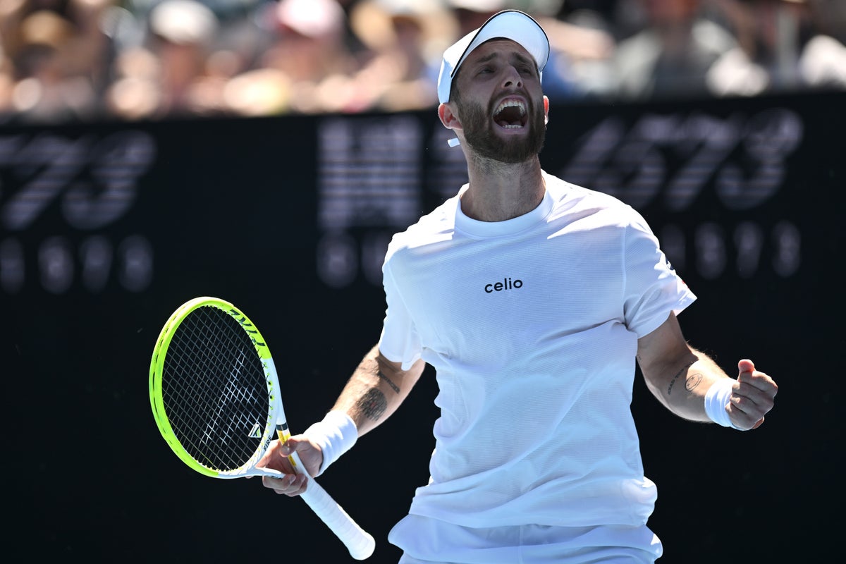 Moutets underarm serve seals Australian Open first-round win