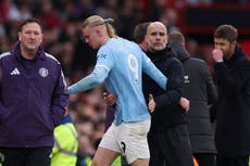 Pep Guardiola unable to see a way out of Man City’s Erling Haaland problem
