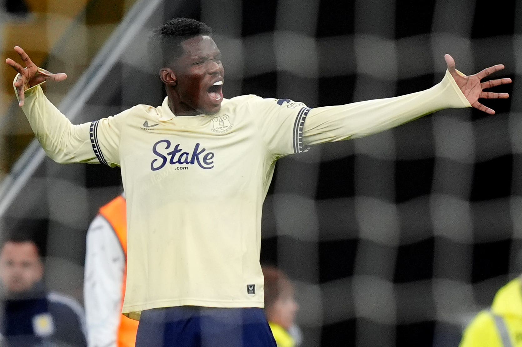 Thierno Barry was on target for Everton (Jacob King/PA)