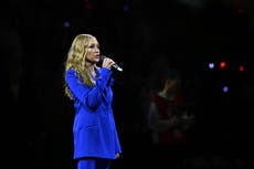 NBA London crowd interrupts US national anthem to cheer man’s cry of ‘leave Greenland alone’