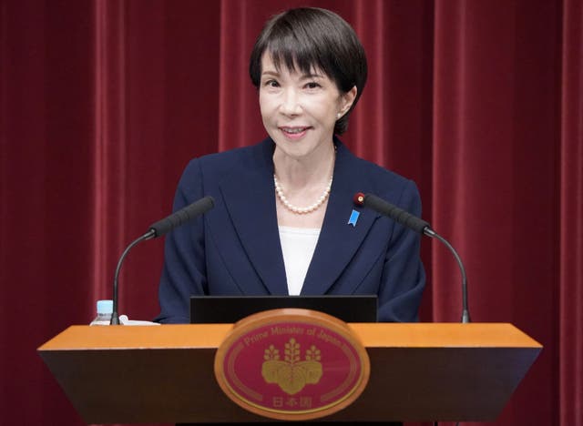<p>Japan's Prime Minister Sanae Takaichi </p>