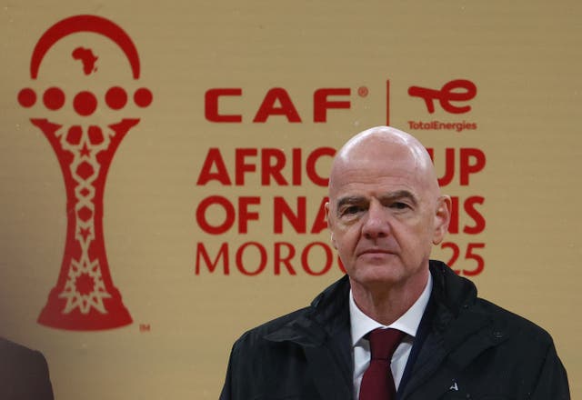 <p>Gianni Infantino has criticised the behaviour of Senegal’s players and staff</p>