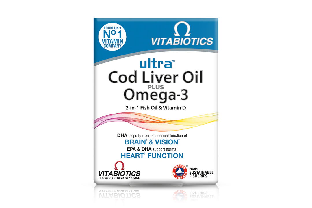 Best cod liver oil Indybest review Vitabiotics cod liver oil plus omega-3 ultra 2-in-1 fish oil and vitamin D