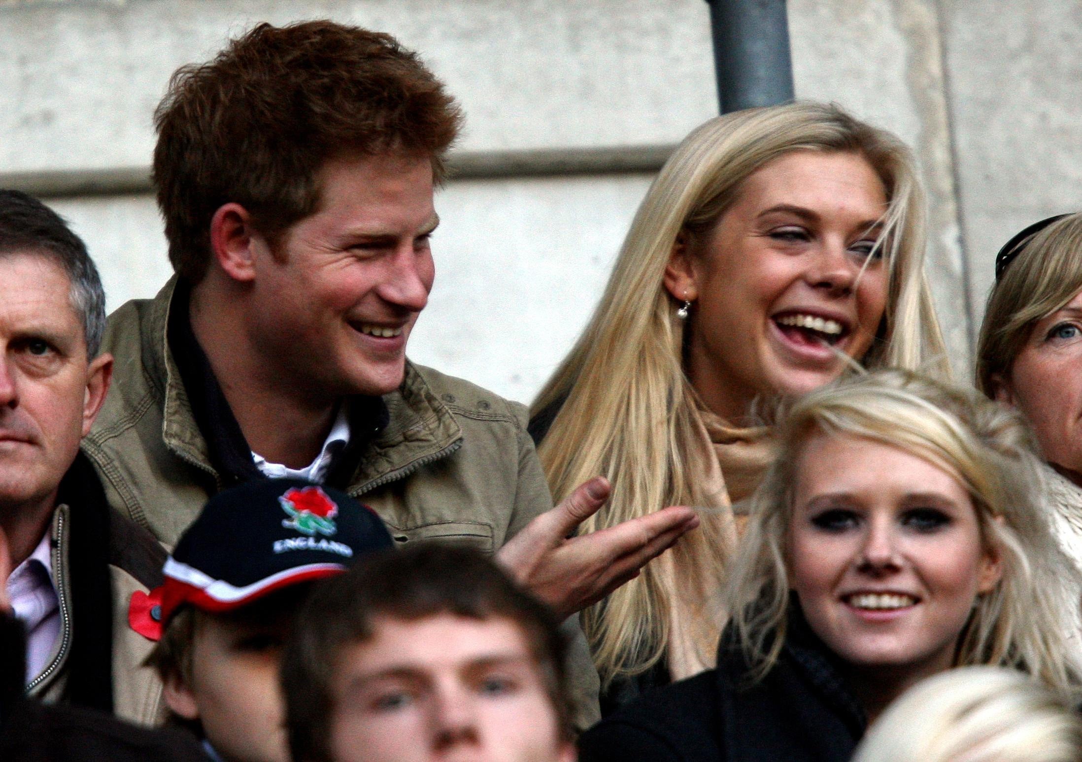 Harry with Chelsy Davy at Twickenham Stadium in 2009 (David Davies/PA)