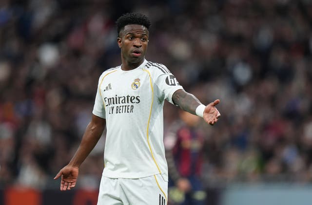 <p>Vinicius Jr was booed by his own fans on Saturday</p>