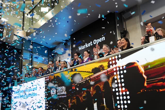 Market opening at the London Stock Exchange (Jonathan Brady/PA)