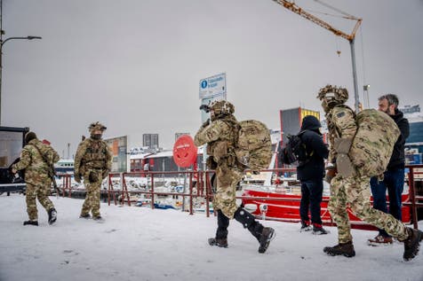 <p>Denmark said Monday that it is sending a ‘substantial contribution’ of its Armed Forces to the Arctic, with combat soldiers are expected to arrive in Greenland Monday evening</p>