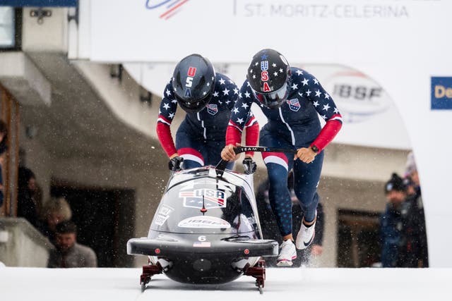 <p>O'Brien will push the sled driven by five-time Olympic medalist Elana Meyers Taylor, who made the U.S. team for the fifth time — and has medaled in all four of her previous Olympic appearances</p>