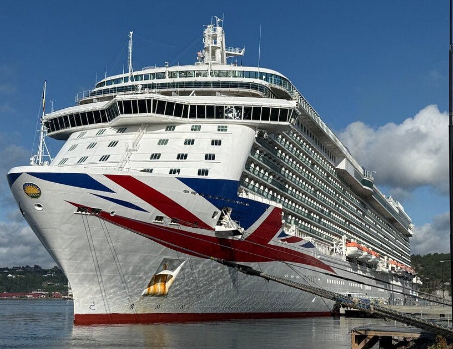 The 330m long Britannia is the flagship of P&O's fleet,