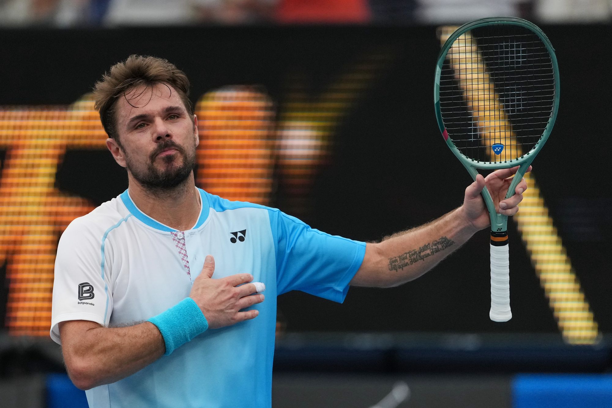Stan Wawrinka made a winning start to his final Australian Open campaign