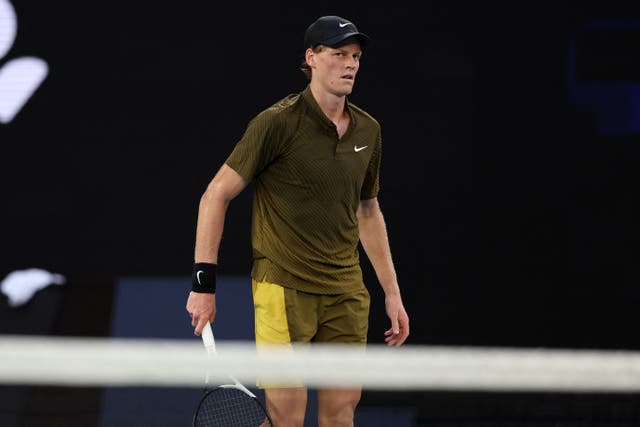 <p>Jannik Sinner won his first round match after his opponent retired due to injury</p>