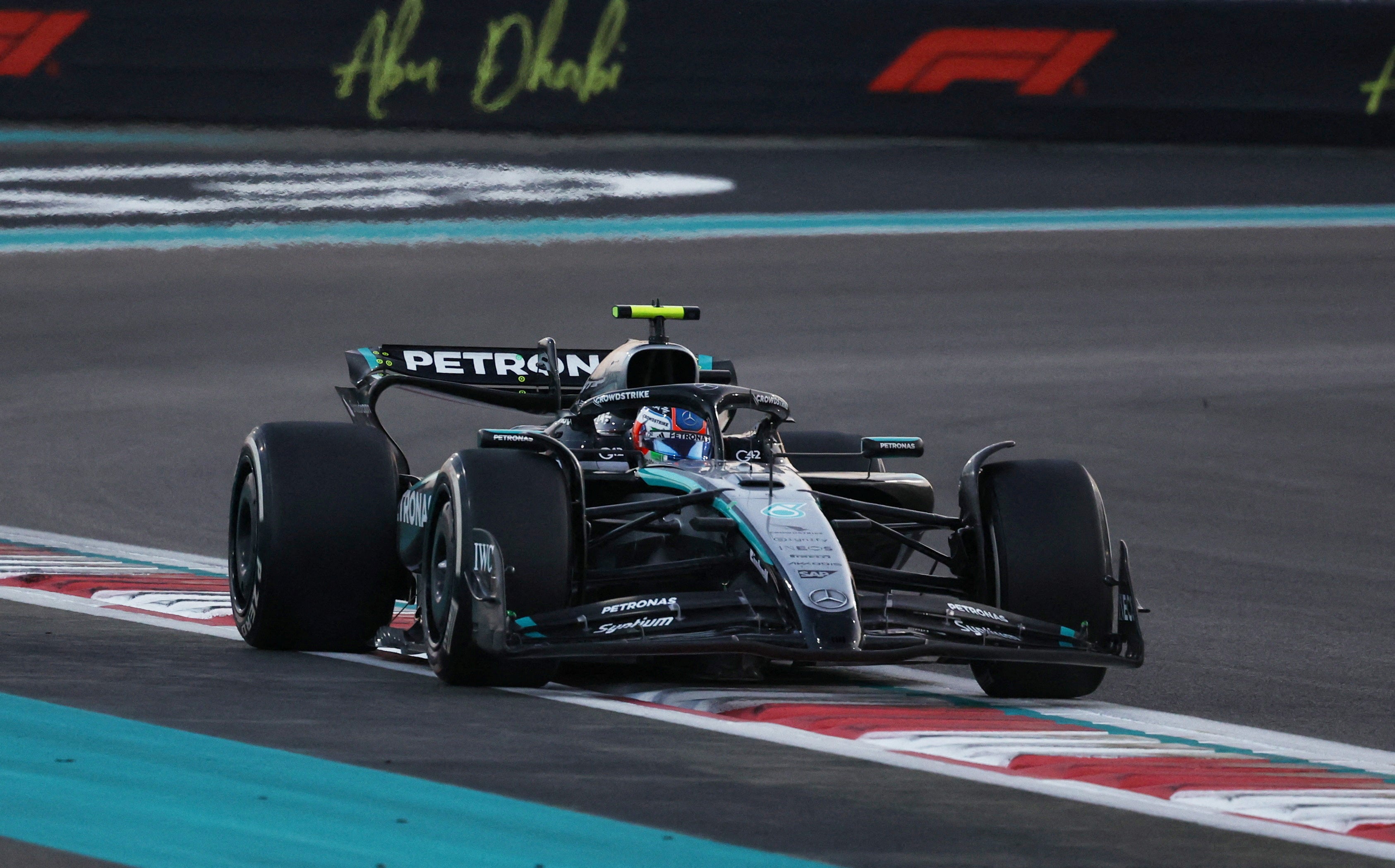 <p>Mercedes' Andrea Kimi Antonelli in action </p>