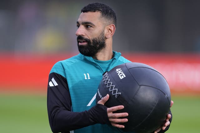 Mohammed Salah has returned to training with Liverpool (Peter Byrne/PA)