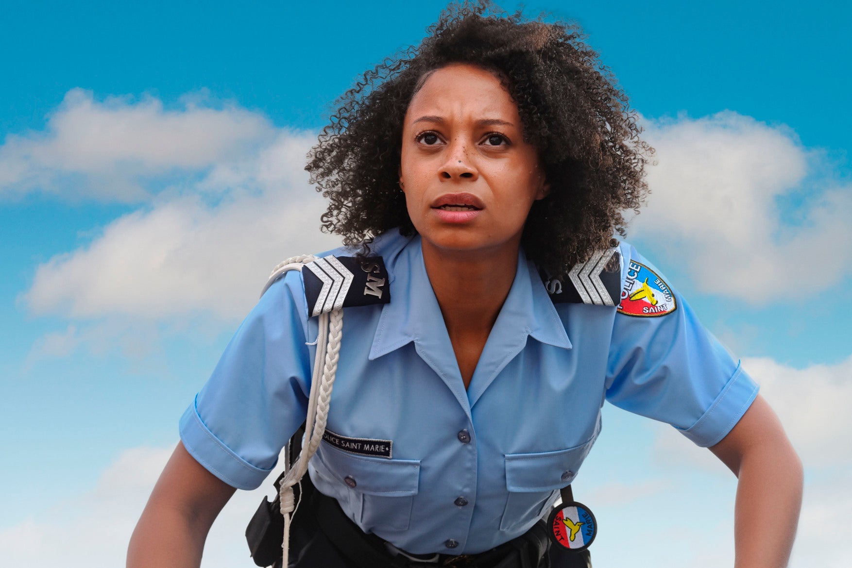 Sargento Mattie Fletcher, recém-chegado de Saint Marie