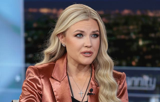 <p>Erika Kirk has shared a photo of a handwritten letter from her late husband, Charlie</p>