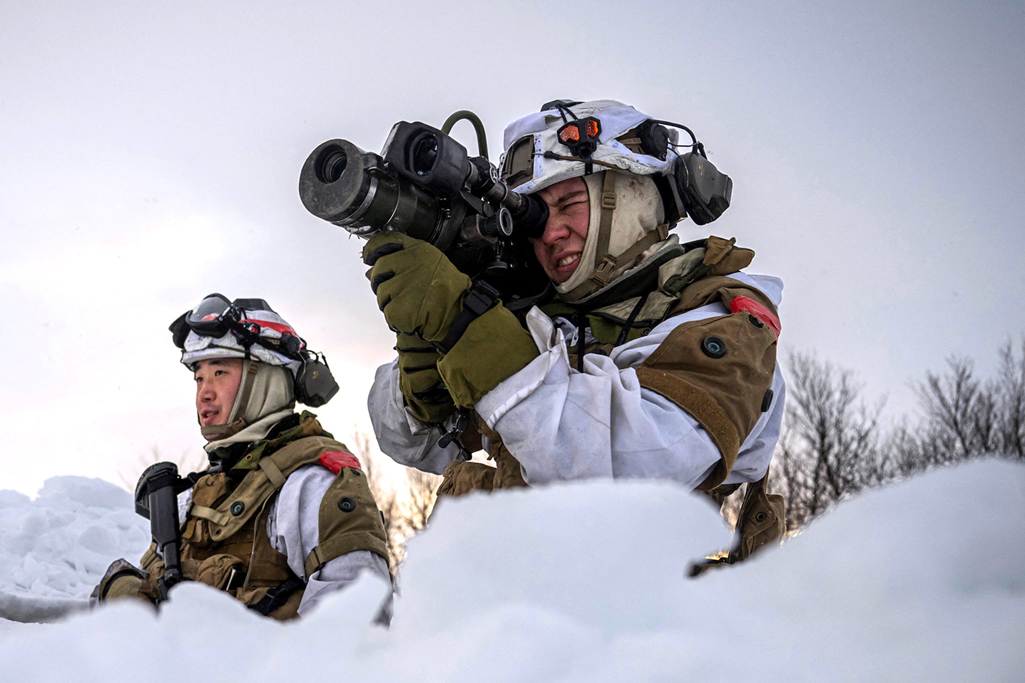 <p>Norwegian soldiers conduct drills in Alta, above the Arctic Circle. Could they be called into active duty in the event of Russian – or even American – actions?</p>