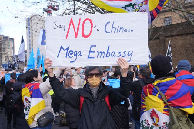 <p>Opponents of the new Chinese embassy have said they will continue their campaign through the courts </p>