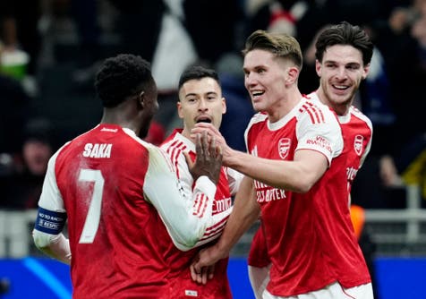 <p>Viktor Gyokeres added Arsenal's third goal six minutes from time</p>