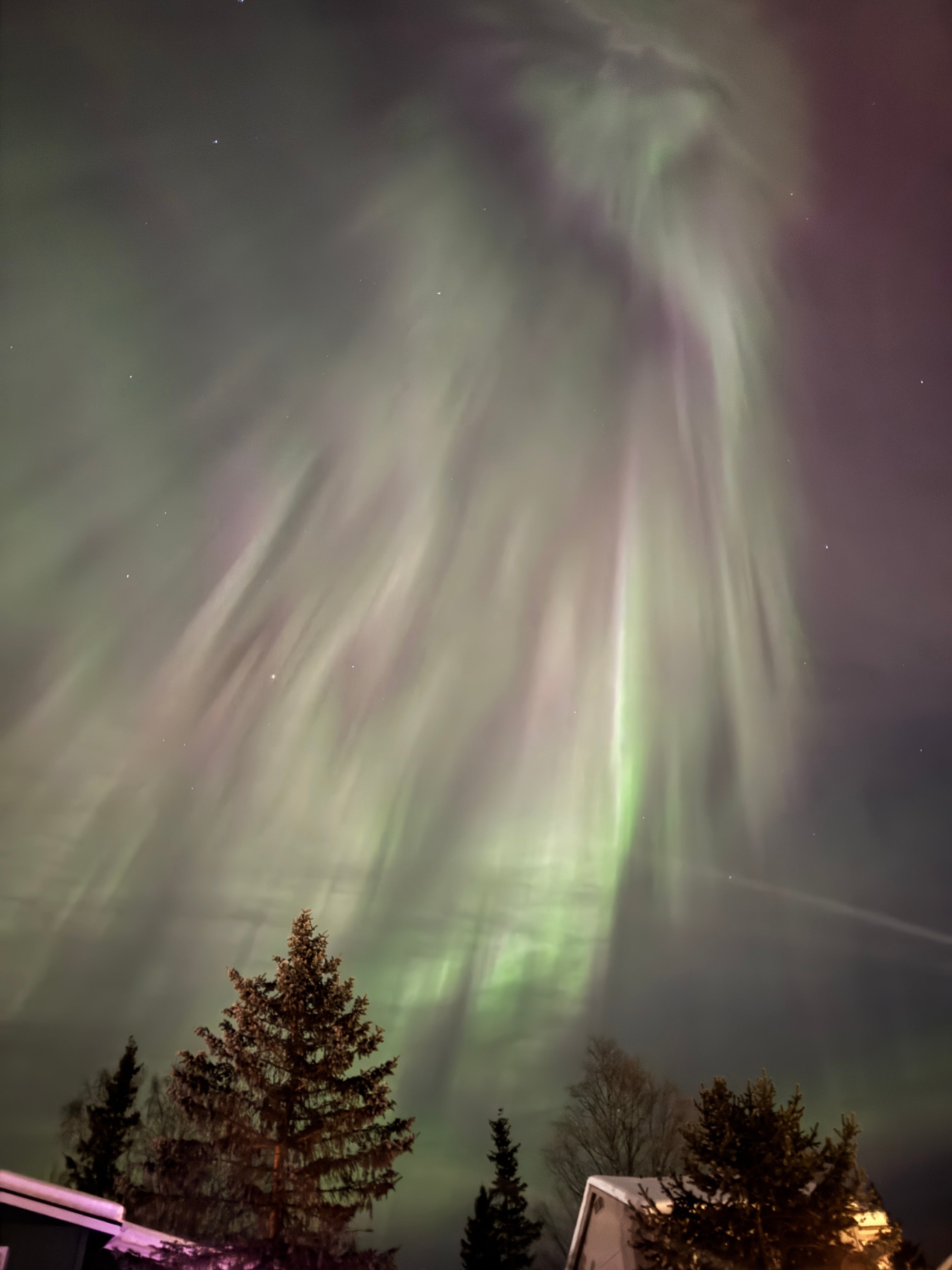 <p>The aurora was forecast at a level eight on the Kp scale. The scale, which measures the aurora's intensity, ranges from zero to nine</p>