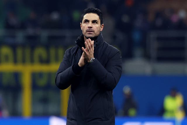 Mikel Arteta hailed Arsenal’s mentality (Fabrizio Carabelli/PA)