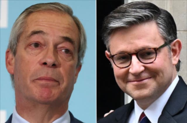 <p>House Speaker Mike Johnson has said he aims to 'calm the situation' over President Donald Trump’s threats to acquire Greenland during his current trip to the United Kingdom</p>