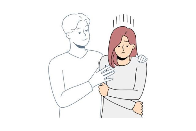 <p>Illustration of non-consensual touch</p>
