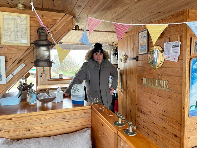 <p>Stephen Bath bought his shed for £3,000 in 1982, before spending £8,500 on a rebuild. Today, he thinks it's worth around £500,000. He says applying a full second home council tax is unfair</p>