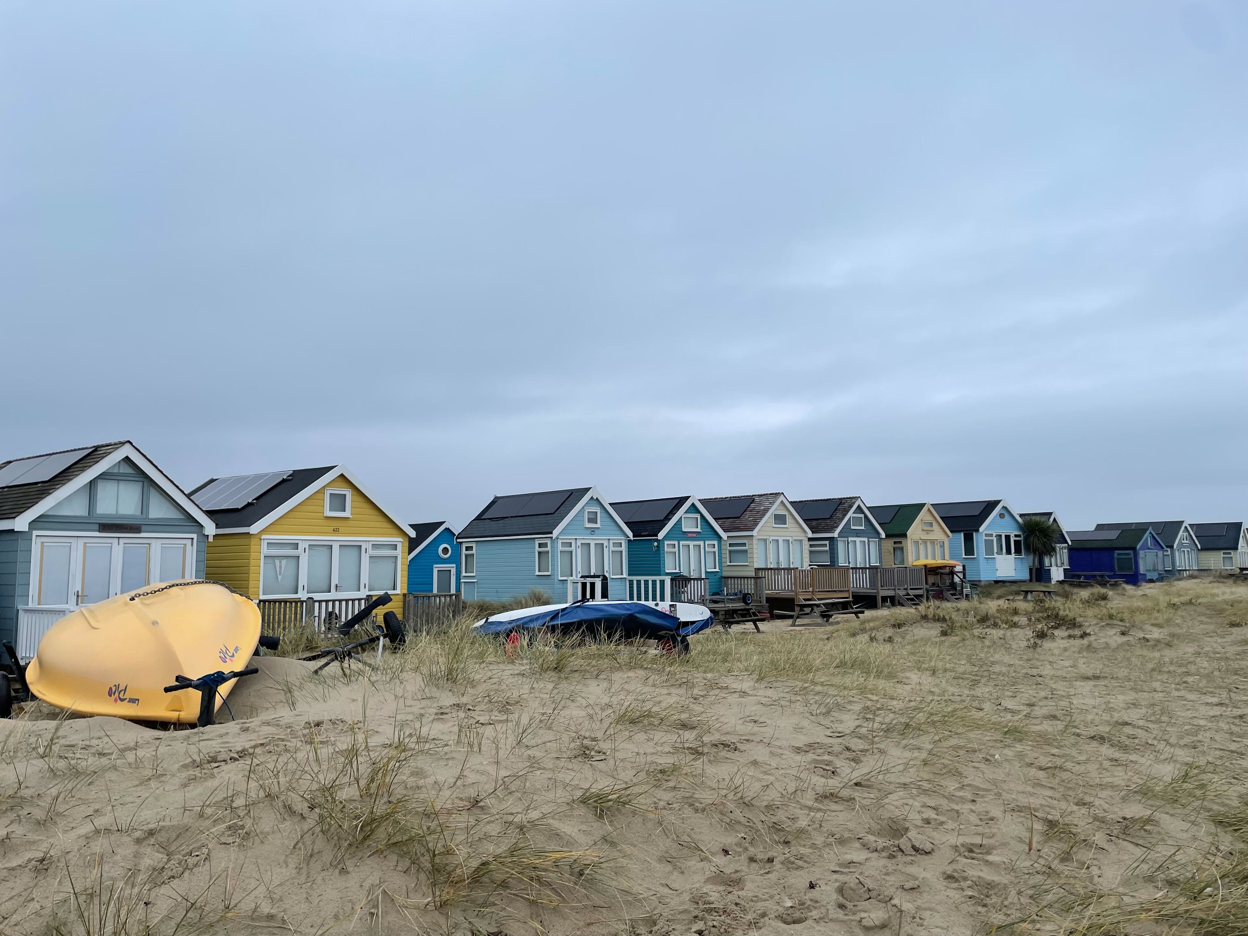 Beach huts on Mudeford Sands have ballooned in price over the past decade, with the record price being listed for one at £575,000
