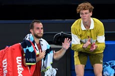 Jannik Sinner consoles opponent after sudden Australian Open retirement