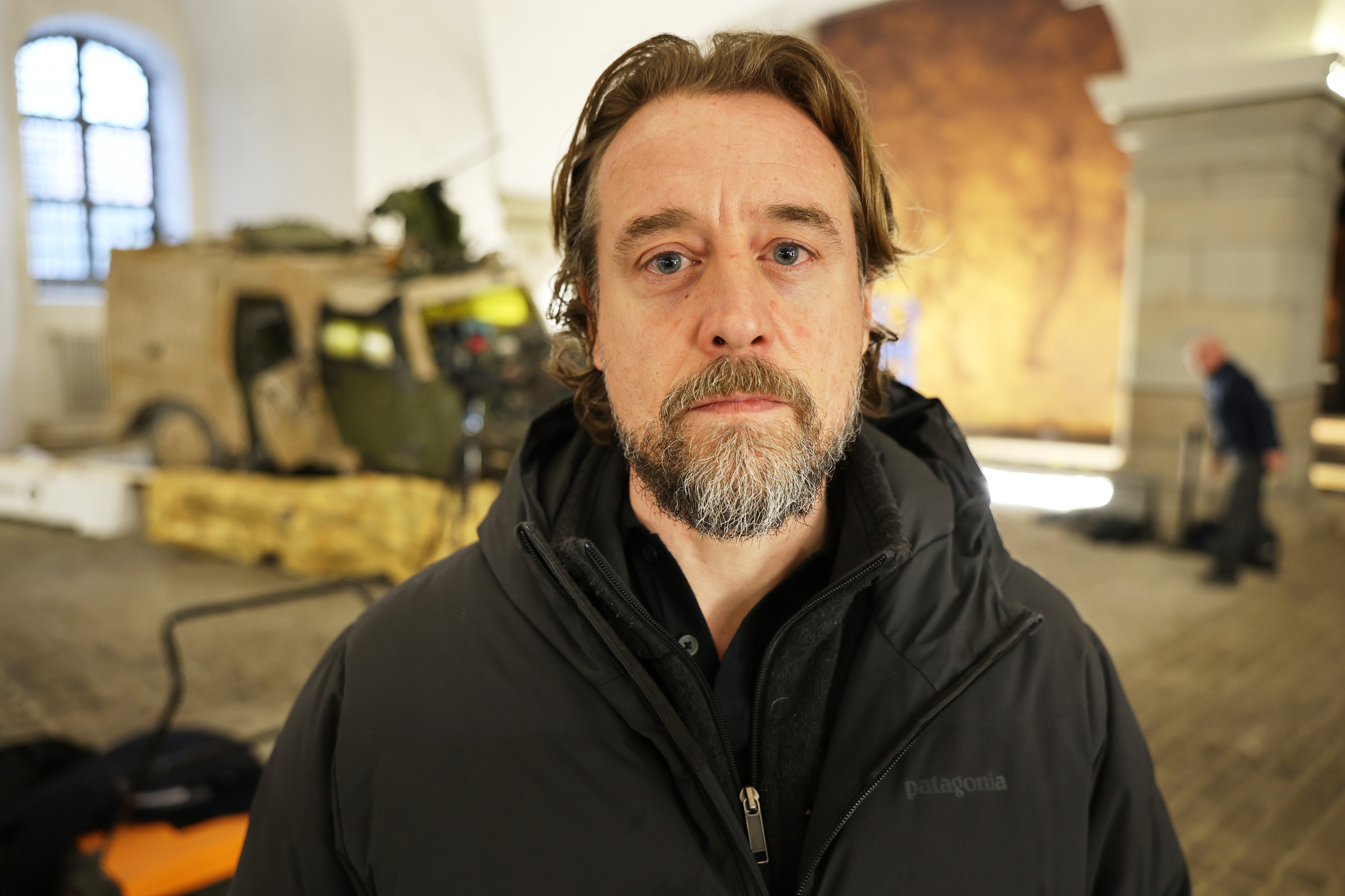 Former Platoon Leader Martin Tamm Andersen poses for a photo at the Danish War Museum in Copenhagen