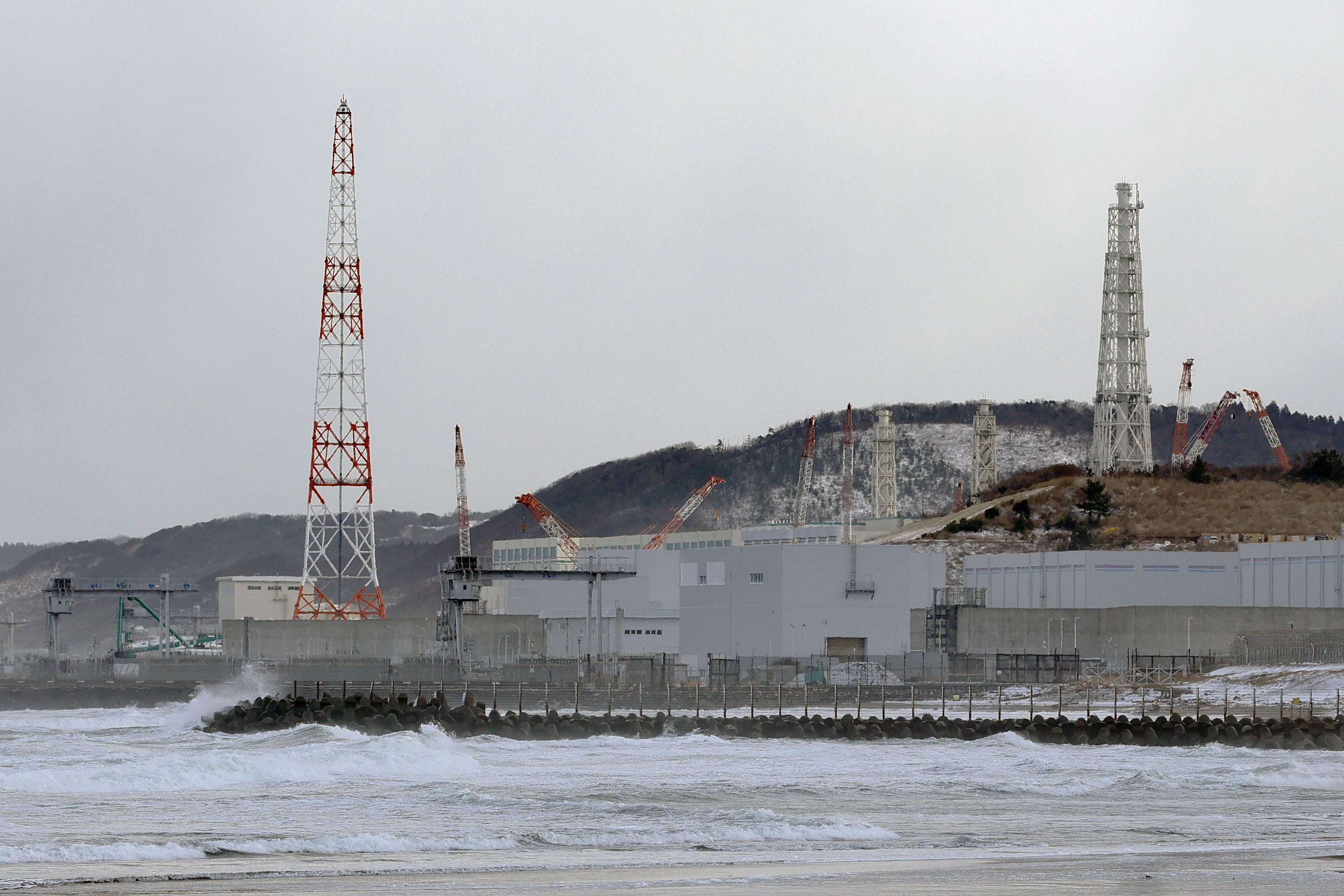 The Tokyo Electric Power Company Holdings Inc.'s Kashiwazaki-Kariwa nuclear power plant is seen in Kashiwazaki, Niigata prefecture, Japan, Wednesday, Jan. 21, 2026. (Chiaki Ueda/Kyodo News via AP)