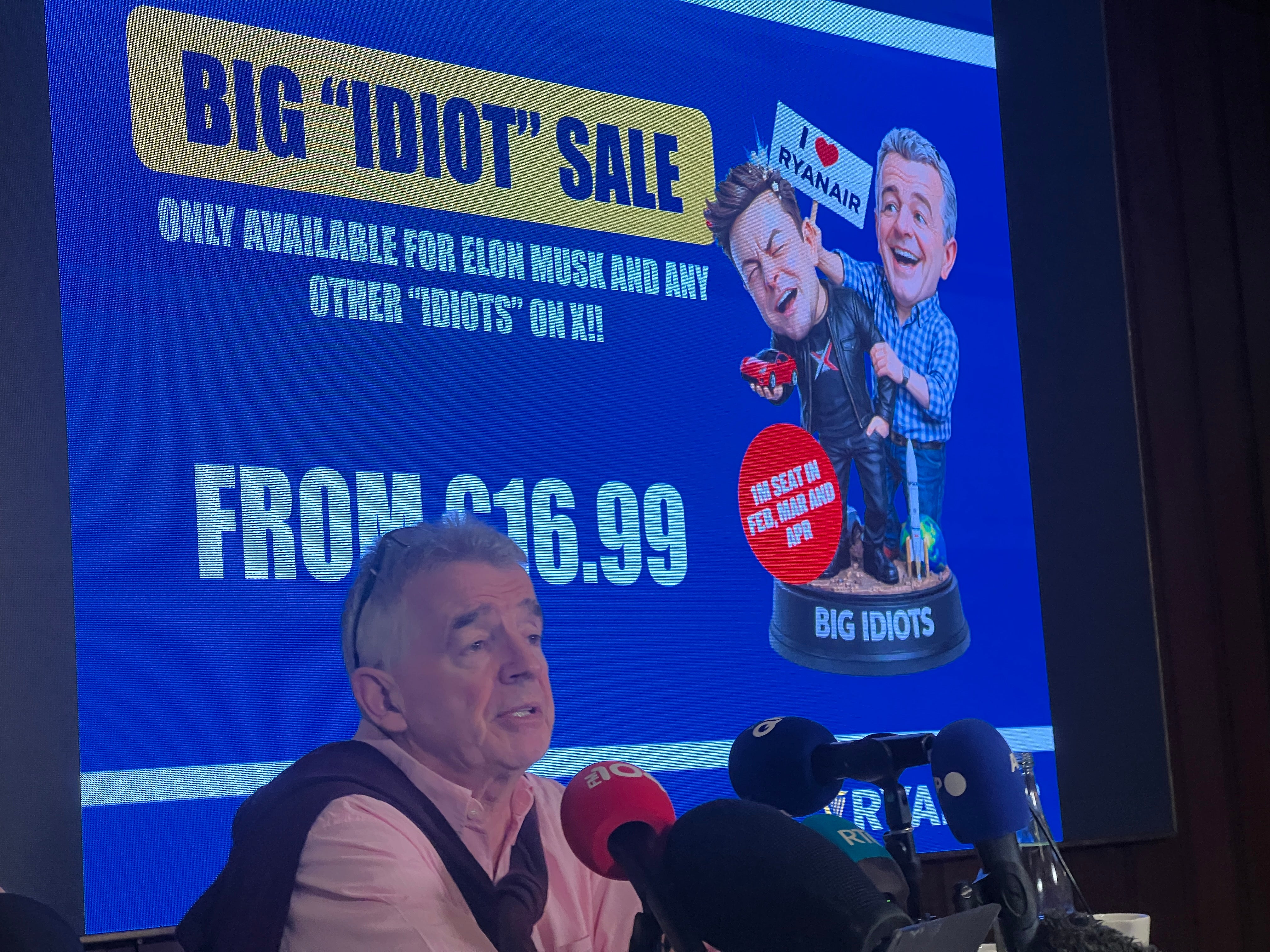 Ryanair boss taunts Elon Musk with free ticket during ‘battle of the billionaires’