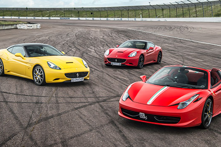 Red Letter Days Triple Supercar Thrill with High Speed Passenger Ride