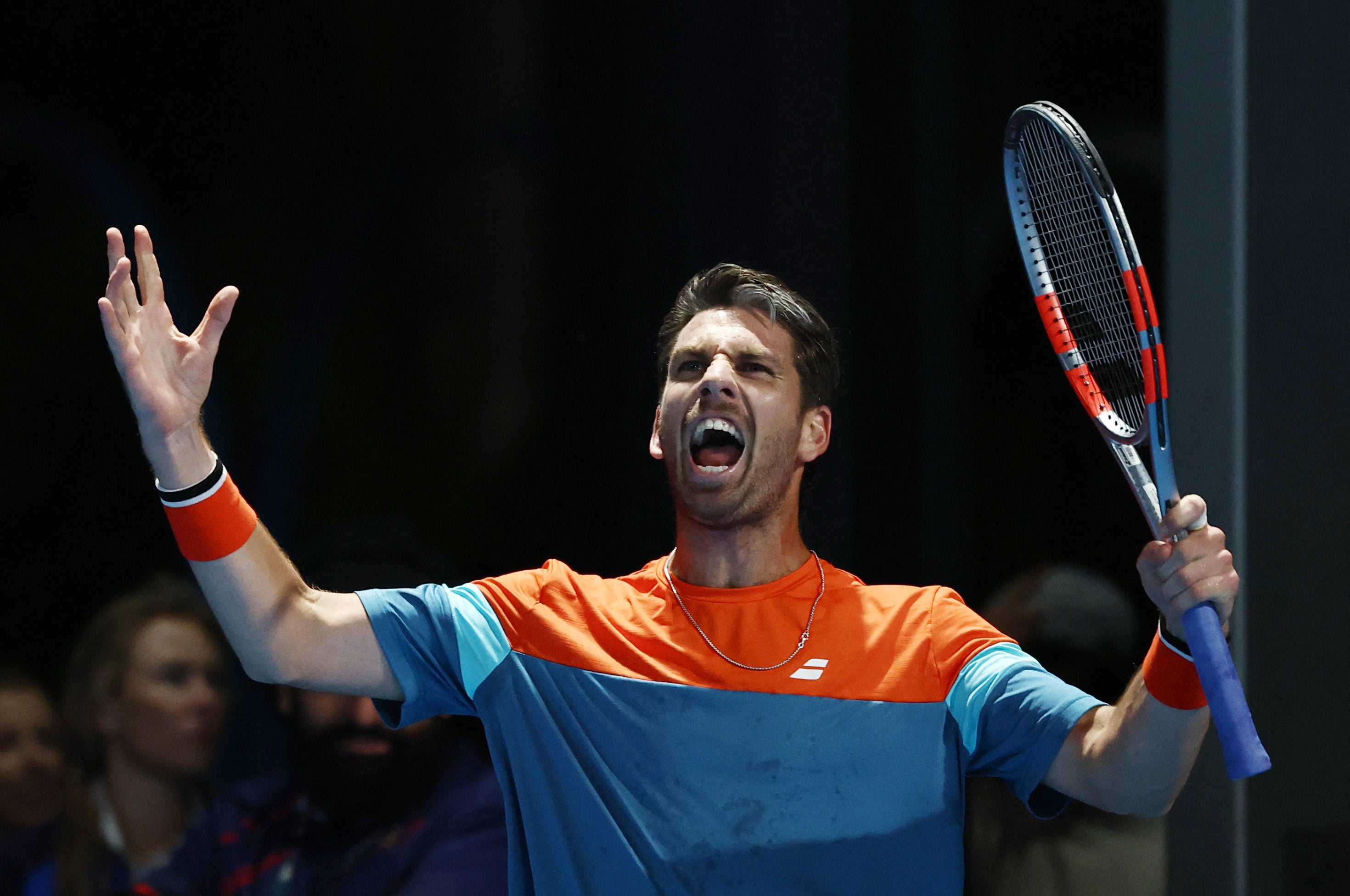 <p>Cameron Norrie battled through to the Australian Open third round on Wednesday</p>